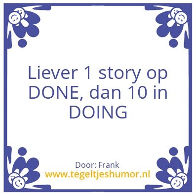 Tegeltje: DONE