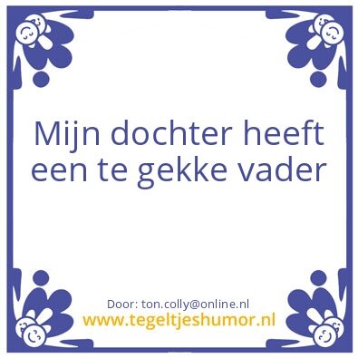 Tegeltje: Ton