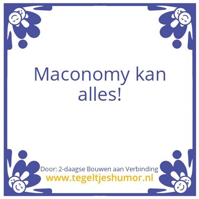 Tegeltje: Maconomy