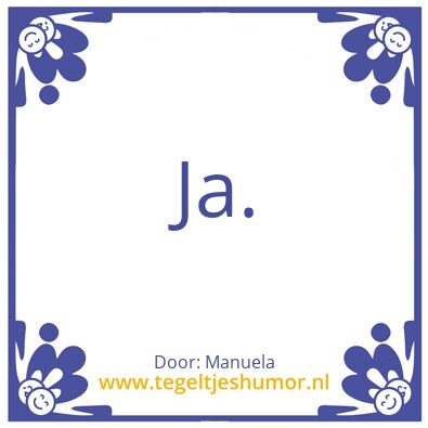 Tegeltje: Manuela