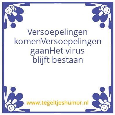 Tegeltje: Virus