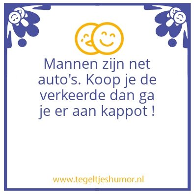 Tegeltje: Mannen