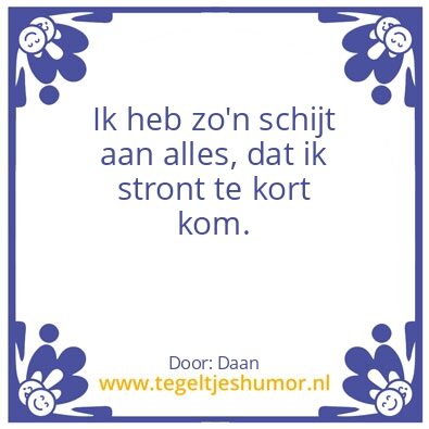 Tegeltje: Schijt