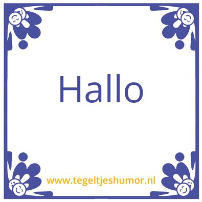 Tegeltje: Test