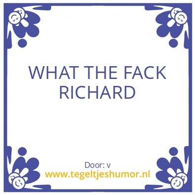 Tegeltje: WTF