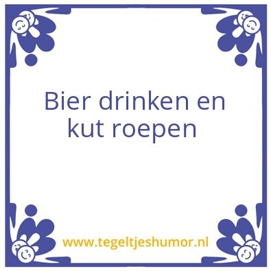 Tegeltje: Bier