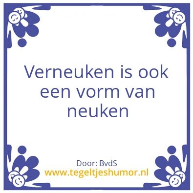 Tegeltje: Neuken