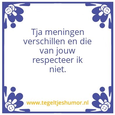 Tegeltje: Tweaker