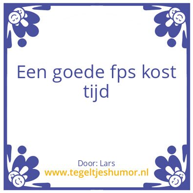 Tegeltje: Fps