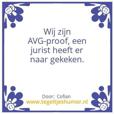 Tegeltje: proof