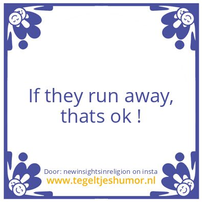 Tegeltje: Run.