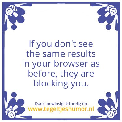 Tegeltje: your browser