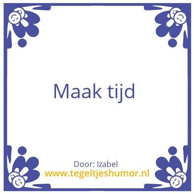 Tegeltje: Map