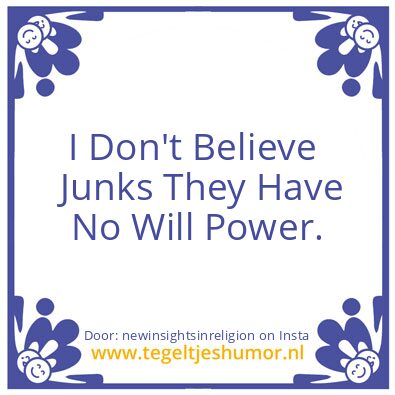 Tegeltje: Junks