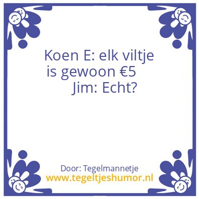 Tegeltje: Tegel