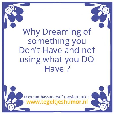 Tegeltje: WHY ?