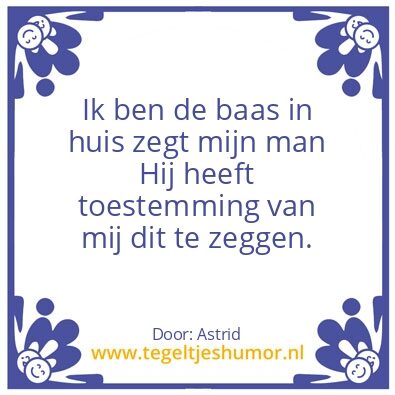 Tegeltje: Grap