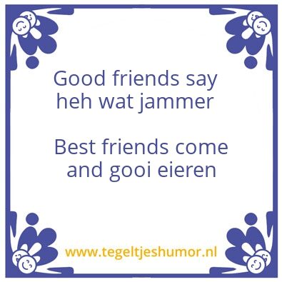Tegeltje: Friends