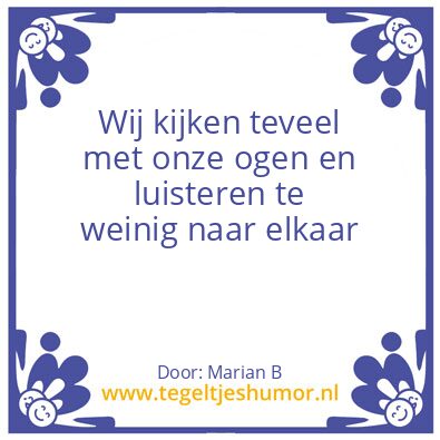 Tegeltje: Marian Borg