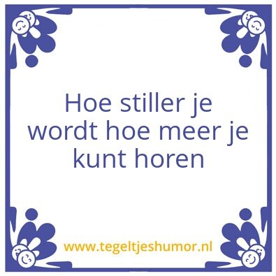 Tegeltje: Stil