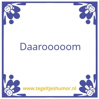 Tegeltje: karma