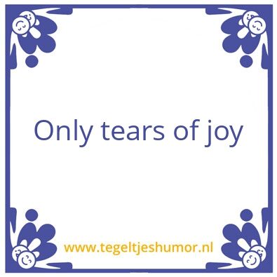Tegeltje: Joy