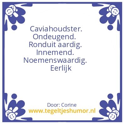 Tegeltje: Corine