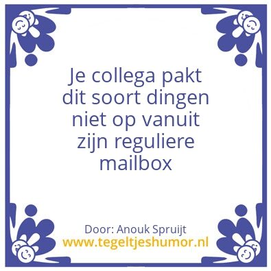 Tegeltje: Mail
