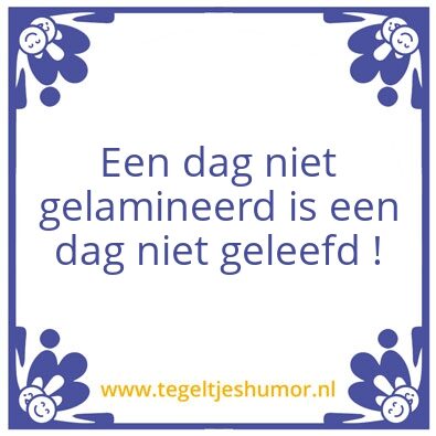 Tegeltje: sus
