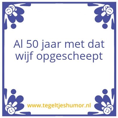 Tegeltje: La