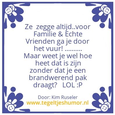 Tegeltje: Mensen