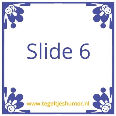 Tegeltje: X