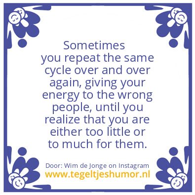 Tegeltje: Sometimes..