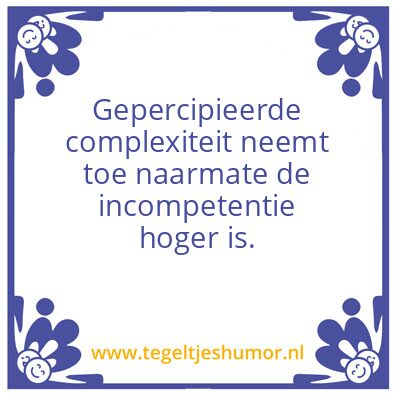Tegeltje: Complexiteit
