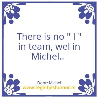 Tegeltje: Team