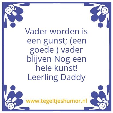 Tegeltje: Daddy