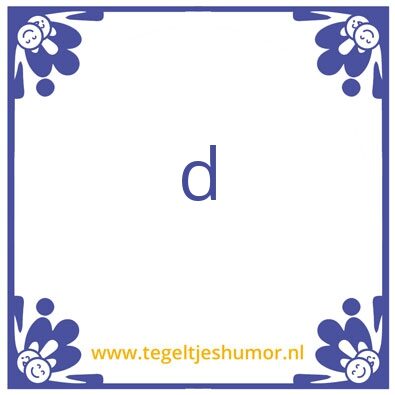 Tegeltje: df