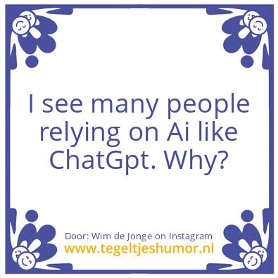 Tegeltje: programmed Ai