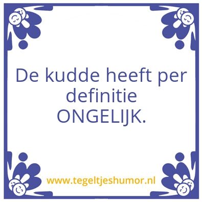 Tegeltje: kudde