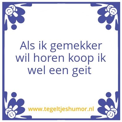 Tegeltje: Geit