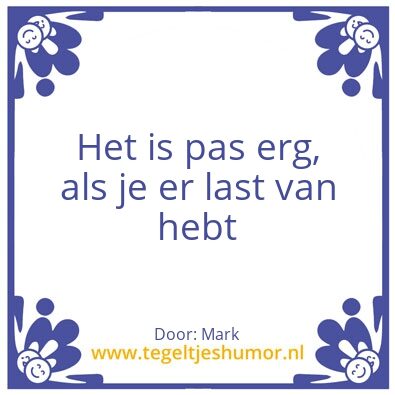 Tegeltje: Mark