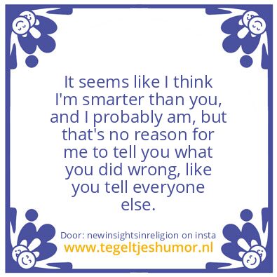 Tegeltje: Smart ?.