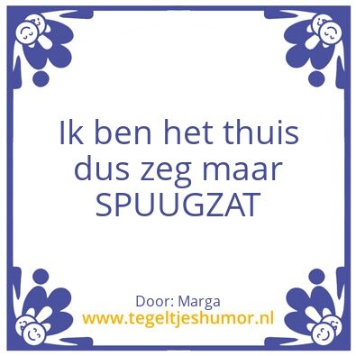 Tegeltje: Zat