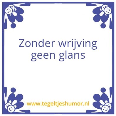 Tegeltje: Idee
