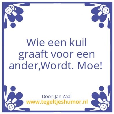 Tegeltje: Moe!