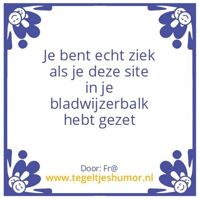 Tegeltje: Tegel