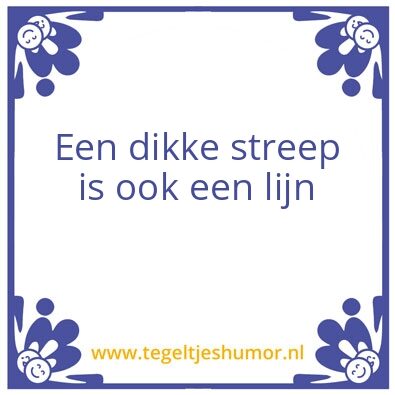 Tegeltje: afval tip