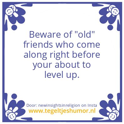 Tegeltje: Beware.