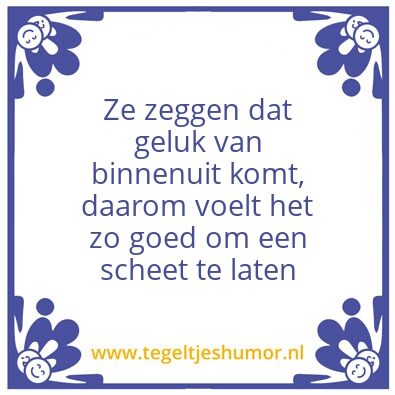 Tegeltje: Scheet