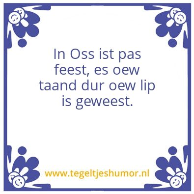 Tegeltje: Oss